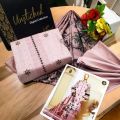 BIN GULZAR FULLY EMBROIDERED PURE LAWN  WITH DUPATTA AND PLAIN TROUSER. 