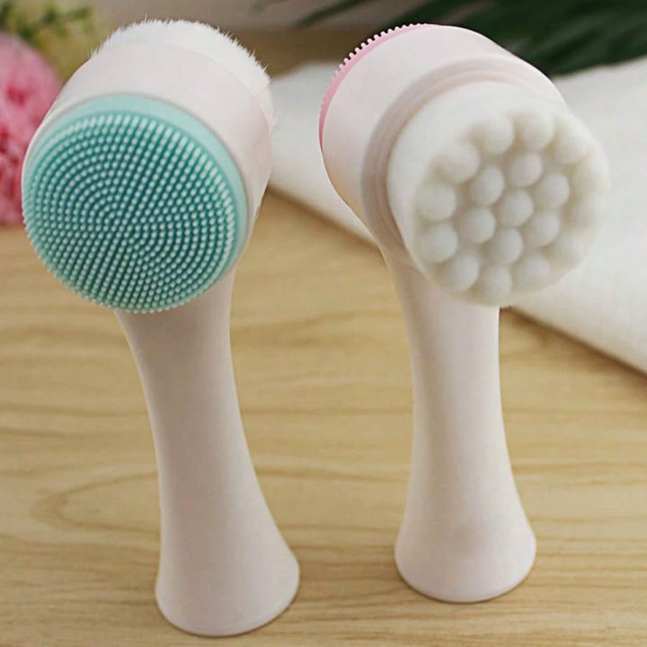 3D%20Double-Head%20Silicone%20Facial%20Cleansing%20Brush%20%7C%20Manual%20Exfoliating%20Tool%20-%20Image%202