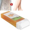 Depilatory Wax Roller,Wax Strips Roll on Wax Bikini 100g Professional Roller Depilatory Wax, Wax roll Refill, Wax Roller, Home Hair Removal Large Area Body Hair Removal Wax Roller for Men and Women. 