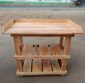 Wooden Gas burner table Kitchen Table. 