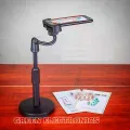 L7 Desktop Mobile Phone Holder Height Adjustable Stand & 360° Rotatable for Live Streaming Shoot YouTube TikTok Video and Multipurpose Round Base Smartphone Mobile Stand- Black. 