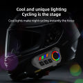 K06A Helmet Bluetooth Headset | Bluetooth 6.0 | IP67 Waterproof | CVC Noise Cancellation | 800mAh Battery | 20+ Hours Playtime | Type-C Charging | for Motorcycle, Bike, Delivery Riders. 