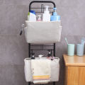 Multifunctional Bedside Sofa Hanging Storage Bag, Fabric Hanging Basket Bedside Shelves for Dormitory and Apartment Storage.