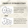 1PCS Hypoallergenic Nose Ring Studs for Sensitive Skin 20G Hoops for Women Men 2mm Small Titanium Nose Piercing Jewelry. 