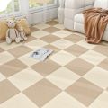 30X30cm Self-adhesive Anti Slip Splicing Block Floor Mute Rug Bedroom Mat Carpet Water Absorption and Anti Slip Living Room Home.