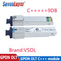 VSOL GPON OLT C+++ 20KM 7DB 8DB 9DB PON module SFP Modules SC port 1490/1310 Compatible With ZTE fiberhome. 