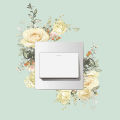 Rose Design Switch Sticker Waterproof Floral Switch Sticker Self-adhesive Wall Decal for Living Room Bedroom Kids Room Peel Stick Decoration Pvc Material Waterproof Switch Sticker. 