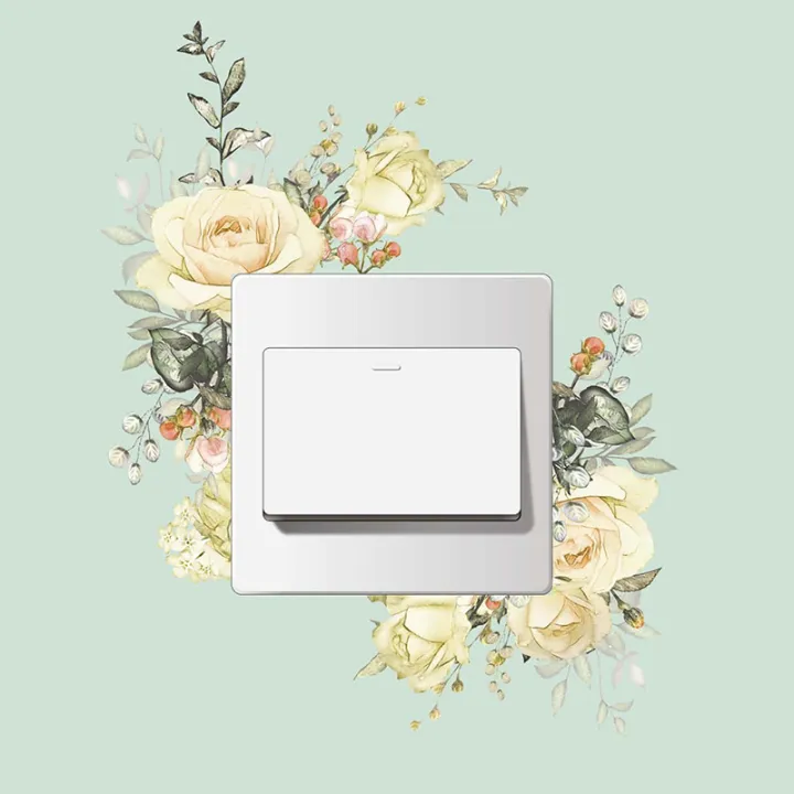 Rose%20Design%20Switch%20Sticker%20Waterproof%20Floral%20Switch%20Sticker%20Self-adhesive%20Wall%20Decal%20for%20Living%20Room%20Bedroom%20Kids%20Room%20Peel%20Stick%20Decoration%20Pvc%20Material%20Waterproof%20Switch%20Sticker%20-%20Image%203