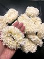 Mogra Gajra Hair Accessories for Women & Girls - Hair Flower Bun Artificial Fake Gajra Scrunchies Rubber Band to Wear on Wedding. 