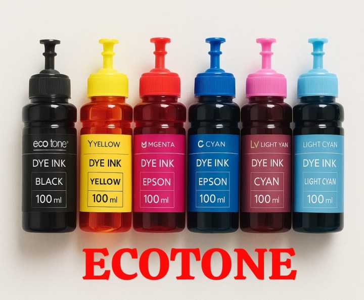 ECOTONE 100ml 6 COLOR EPSON INK - TONER MAX