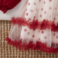 Autumn New Christmas Party Baby Girl Dress, Cute Polka Dot Children'S Clothing Suitable For Babies Aged 6 Months To 3 Years Old.