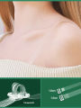 2/5 Pairs Clear Transparent Bra Straps for Women 10/15mm Invisible Anti-Slip Silicone Detachable Seamless Bra Strap Replacement.
