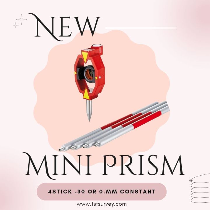 MiNi PRISM POLE LEICA Type -30/0.MM Constant For TOTAL STATION