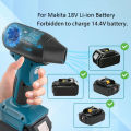 Cordless Portable Handheld Turbo Jet Fan Blowers 130000RPM Compatible For Makita/Dewalt/Milwaukee/Bosch 18-22V Battery Blower Fa. 