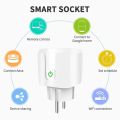 WiFi/Zigbee 3.0 Smart Socket EU Plug Tuya App Remote Control Energy Monitor Outlet Electrical Socket Work With Alexa  Home. 