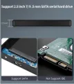 Case Hd Externo USB 3.0 To 2.5 Inch SATA HDD SSD Enclosure External Hard Drive Disk Box for PC Laptop Smartphone PS5. 