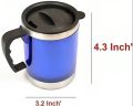 Stainless Steel Travel Mug With Lid (Vacuum Insulated Travel Mug) 400ml. 