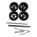 4x RC Wheels and Tires Replacement Vehicle Wheels Modified Tire for 1:64 Vehicle Toy Car RC Car Model Trucks Modification. 