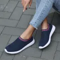 Women's Ultra Light Oversized Running Shoes, Fashionable Fly Woven Breathable Sports Sneakers. 