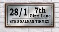 Stainless Steel House Name Plate Modern Home Sign Design Durable and Weatherproof. 