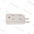 3 in 1 American Standard Power Plug Adapter US 2 Pins Male To Female NEMA 1-15R US 2 Pin To 3 pins Socket.