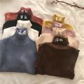 Elegant Turtleneck Women's Sweater Autumn Winter Pullover Slim Bottoming Knitted Tops Casual Long Sleeve Jumper Pull Femme 16675. 