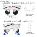 3.5X/2.5X Magnification Binocular Dental Loupe Surgery Surgical Magnifier Medical Operation Loupes Without Battery.