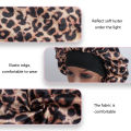 Women's Leopard Print Satin Sleep Bonnet Single-Layer Nightcap Hair Care Bedtime Routine Essential 1-Pack.