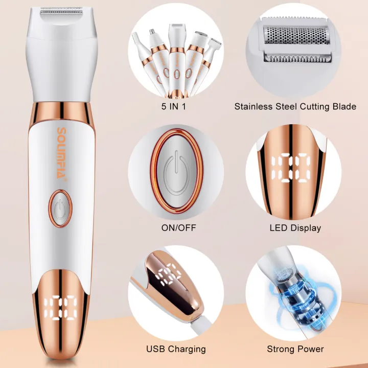 Solimpia%205-in-1%20Electric%20Hair%20Removal%20Device%20Rechargeable%20Body%20Nose%20Hair%20Trimmer%20Eyebrow%20Grooming%20Kit%20for%20Woman%20-%20Image%202