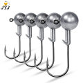 WODJYJ 10pcs 1g 2g 3.5g 5g 10g 20g 25g crank Jig head hook fishing hook head Jig lure hard bait soft worm jig hook for fishing. 