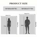 Foldable Magnetic Shower Curtain Waterproof Privacy Bathroom Curtain Modern Stylish Shower Curtain for Apartment Hotel Guest Bat. 
