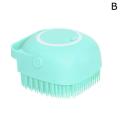 Silicone Bath Body Brush, Exfoliating Body Scrub Brush with Soap Dispenser, Ultra Soft Bath Sponge Shower Brush and Body Massager, Baby Shower Brush, Shampoo and Gel Dispenser. 