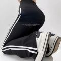 Fashion Stripe Flared Shark Pants Female Thin Style Leggings High Waist Hip Liftting Workout Running  Skinny Yoga Leggings. 
