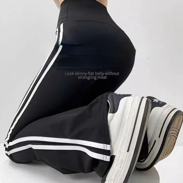 Fashion%20Stripe%20Flared%20Shark%20Pants%20Female%20Thin%20Style%20Leggings%20High%20Waist%20Hip%20Liftting%20Workout%20Running%20%20Skinny%20Yoga%20Leggings%20-%20Image%206