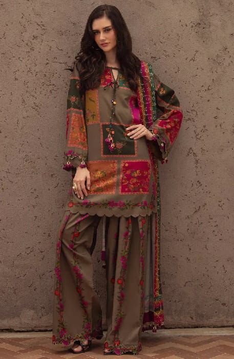 2%20PCs%20Unstitche%20Blended%20Lawn%20Simple%20Digital%20Printed%20Suit%20-%20Image%202