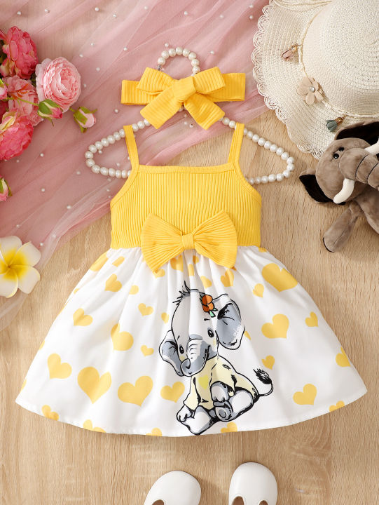 Fashionable%20baby%20girl%20summer%20trend%20cute%20heart%20with%20cartoon%20elephant%20suspender%20dress%20-%20Image%203