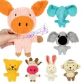 Puppy Dog Plush Squeaky Toys for Small Medium Dogs Bone Aggressive Chewers for Pet Cat Products Puppy Accessories. 