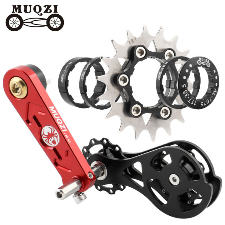 MUQZI Single Speed Conversion Kit 12T 13T 14T 15T 16T 17T 1 Speed Cassette Cog With Single Speed Chain Tensioner Chain Guide