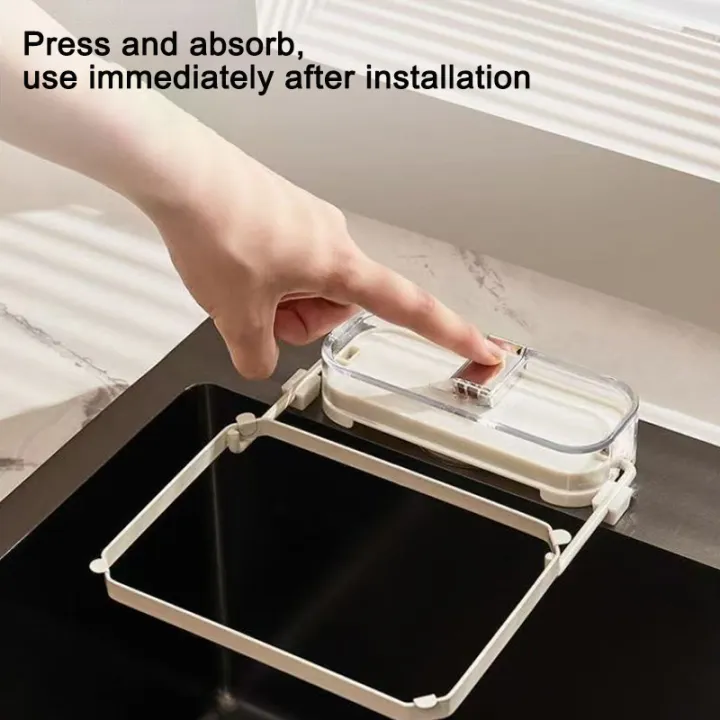 Kitchen%20Sink%20Filter%20Rack%20With%2050pcs%20Net%20Filter%20Bag%20Foldable%20Multi-Purpose%20Drainage%20Basket%20Leftovers%20Soup%20Food%20Drainer%20Shelf%20-%20Image%203