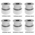 2PCS 2GT Synchro Wheel 16 20 30 36 40 Teeth 2GT Timing Pulley Bore 4/5/6/6.35/8mm for GT2 Timing Belt width 6MM 3D Printer Parts. 