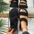 Women's Light Weight Wedge Sandals Open Toe Platform Thick Soled Summer Casual Slingback Shoes with Back Strap Leisure Footwear. 