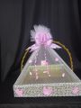 basket for baby girl beautiful pink colour. 