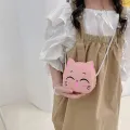 New cartoon fashion children's bag Cute cat leisure crossbody kindergarten baby coin purse Cartoon sweet small bag children hand. 