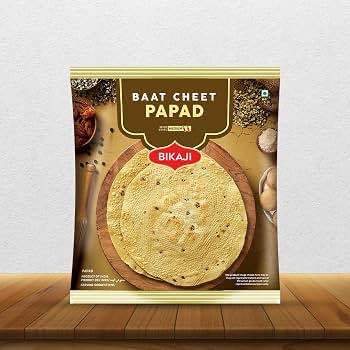 Bikaji Moong Dal Papad 400g Pack Indian