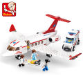 City Cargo Aircraft Plane Storage Airport Airbus Airplane Avion Technical Creative Building Blocks Educational Toys for Children.