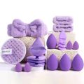 33pcs beauty set makeup kit  large and small beauty sponges for flawless makeup application and removal of makeup full set. 