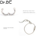 Dr.DC Bord Stainless Steel Chain Parrot Anti-flying Traction Rope Bird Feet Bracelet Alloy Foot Ring Pet Bird Travel Supplies.