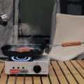 Camping Cookware Frying Pan Durable Non-Stick Grilling Pan with Folding Handle Portable Outdoor Hiking Picnic Cooking Equipment. 