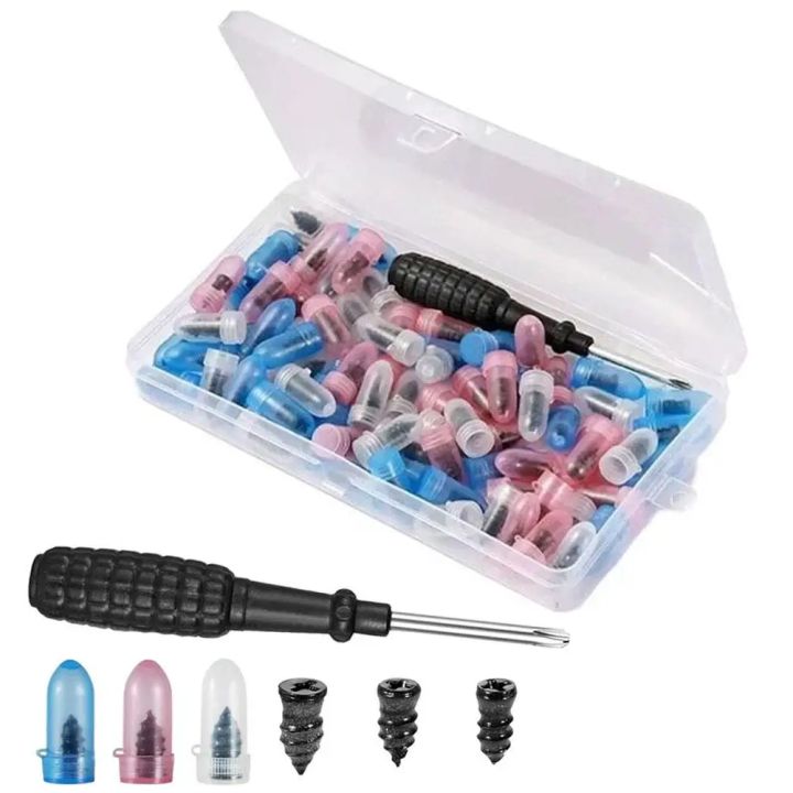 Tire Repair Screws Puncture Set Vacuum Car Tyre Repair  Nail Set Tubeless Repair Tools Kit for Car Motorcycle Truck