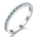 GRA Test Passed Moissanite Ring Matching Wedding Diamond Band for Women 925 Sterling Silver Female Crown Single Tail Ring Jewelr. 